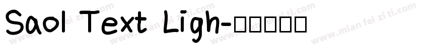 Saol Text Ligh字体转换